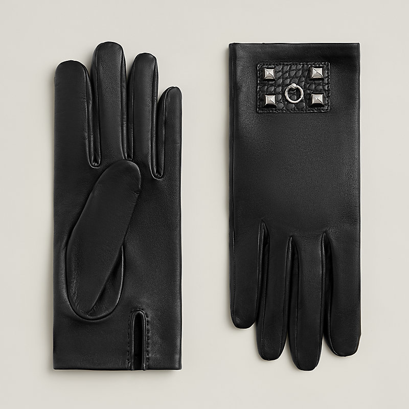 HERMES エルメス コリエドシアン メドール レザーグローブ 手袋 HERMES